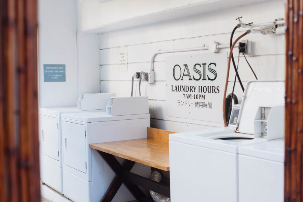 Oasis onsite laundry facilities